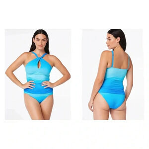 Bleu Rod Beattie Coast To Coast High-Neck Underwire Tankini Top & Hipster Bottom